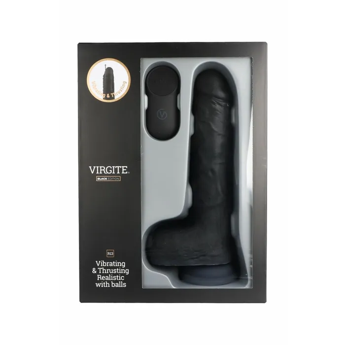 Dildos | Virgite Dildo Realistico Virgite R13 Nero 20 cm Dildos | Virgite Dildo Realistico Virgite R13 Nero 20 cm