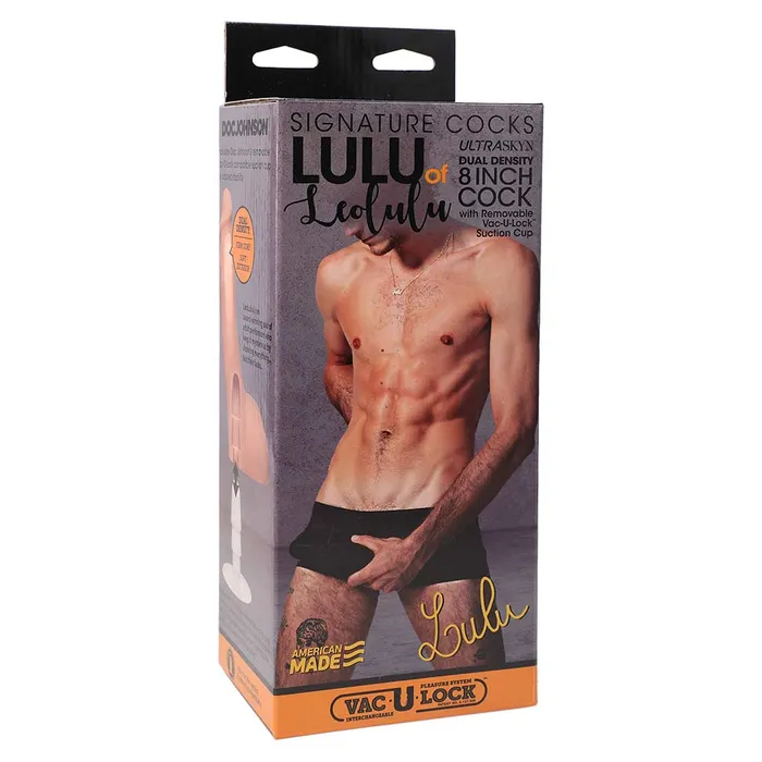 Doc Johnson Dildos | Vac-U-Lock Signature Cocks - Lulu of Leolulu - Dildo - 20,3 cm - Ultraskyn/TPE