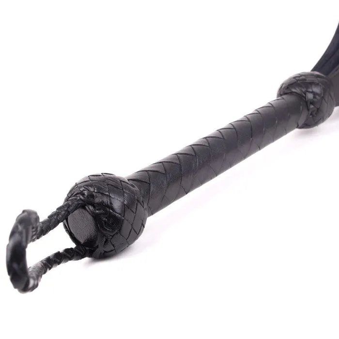 Kiotos Restraints | Kiotos Leather - Slapper - Driedubbele Paddle - Zwart Kiotos Restraints | Kiotos Leather - Slapper - Driedubbele Paddle - Zwart