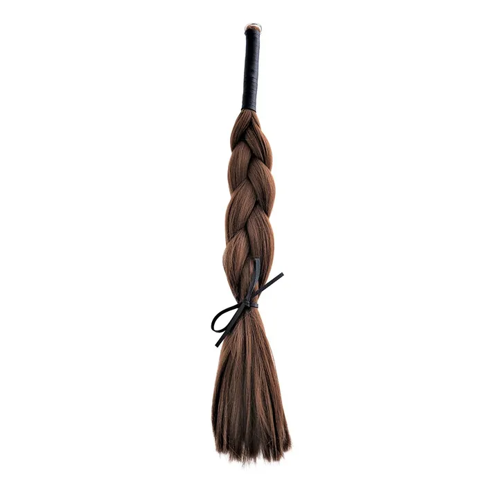 Kiotos Vibrators | Kiotos - Zweep - Verleidelijke Haarzweep van 100% Polyester - Lengte 65 cm - Bruin