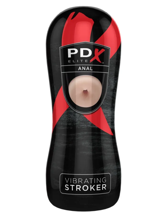 Pipedream - PDX Elite Vibrerende Anal Stroker - Lichte Huidskleur/Zwart | Pipedream Male Sex Toys
