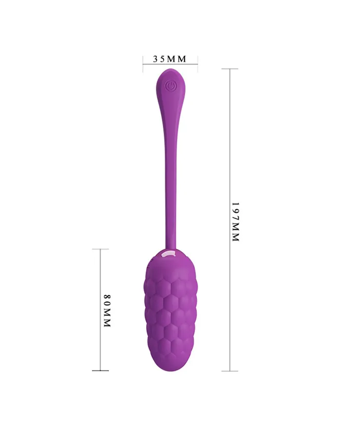 Pretty Love - Marina - Vibrerend Eitje met Nopjes - Handige Eénknopsbediening - Paars | Pretty Love Vibrators