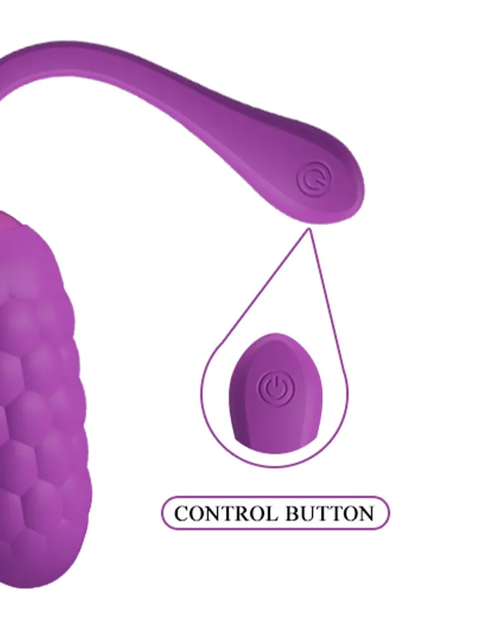 Pretty Love - Marina - Vibrerend Eitje met Nopjes - Handige Eénknopsbediening - Paars | Pretty Love Vibrators