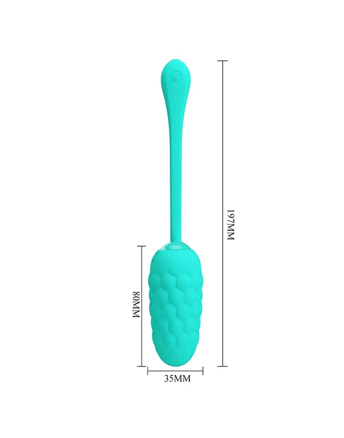 Vibrators | Pretty Love - Marina - Vibrerend Eitje met Nopjes - Handige Eénknopsbediening - Turquoise - Pretty Love