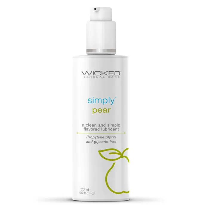 Wicked Sensual Lubricants | Wicked Simply Aqua Pear Flavored Water Based Lubricant
