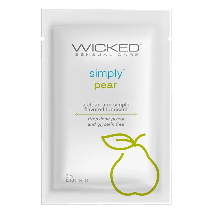 Wicked Sensual Lubricants | Wicked Simply Aqua Pear Flavored Water Based Lubricant
